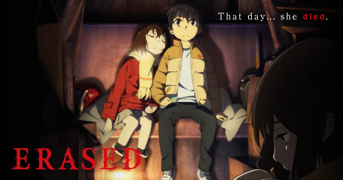 Aniplex USA - ERASED VOL. 2 is now available on BD featuring both the  original Japanese and English dub! Order the entire series on BD now at:  ErasedUSA.com/blu-ray